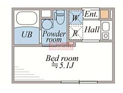 LEGALAND阿佐ヶ谷 1Kの間取図画像
