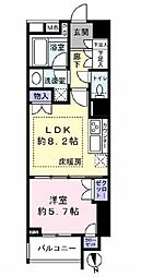 ダイナシティ高円寺 1LDKの間取図画像