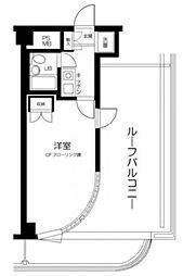 ウイング西荻南 1Kの間取図画像