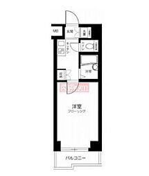 ルーブル新中野 1Kの間取図画像