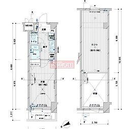 メインステージ野方駅前 1Kの間取図画像