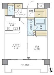 プレミアコンフォート西荻窪 1LDKの間取図画像