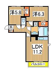 間取図画像 2LDK