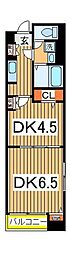 オークリーフビレッジ 1DKの間取図画像