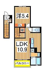 ソルフォルテ 1LDKの間取図画像
