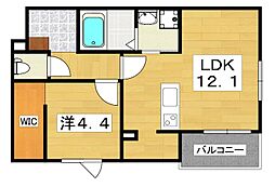 間取図画像 1LDK