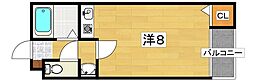 セドロアロサル2 ワンルームの間取図画像