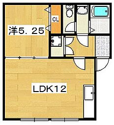 サザンコート 1LDKの間取図画像