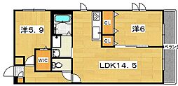 T'sCote 2LDKの間取図画像