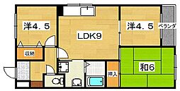 ファームハイツ 3LDKの間取図画像