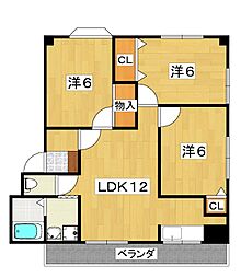 メゾン・ド・サクラ 3LDKの間取図画像