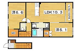 間取図画像 2LDK