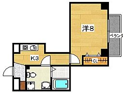 TNビル 1Kの間取図画像
