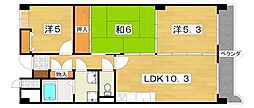 アビタシオン長尾駅前 3LDKの間取図画像