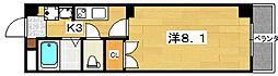 エバーハイツ春日 1Kの間取図画像
