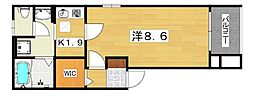 プログレNオメガ 1Kの間取図画像