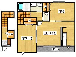 エトワールバレー2 2LDKの間取図画像