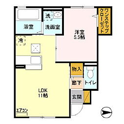 未来譜 1LDKの間取図画像