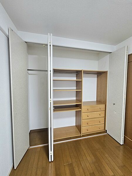 約6.0帖洋室の収納はご覧の通り、大変広々としています。