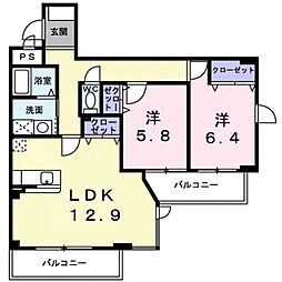サンセールりら 2階