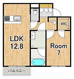 シャーメゾンLASOHIKARIO 1LDKの間取図画像