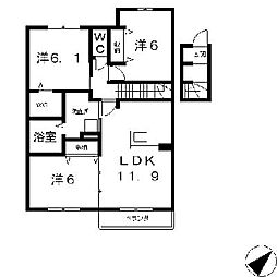 ベルジュウィット 2階