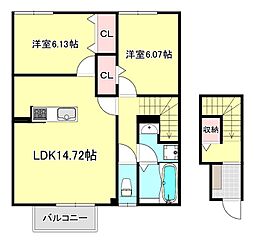 コンフォートヴィレッジII 2階/-