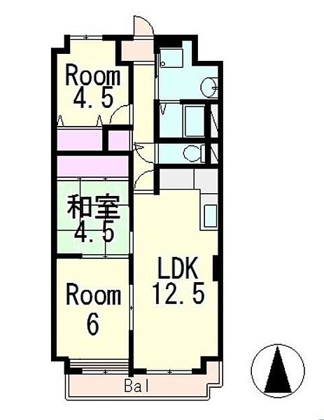 同じ建物の物件間取り写真 - ID:225005382887