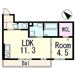 間取図画像 1LDK