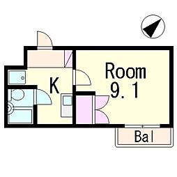 ハイツ宮の森 2階
