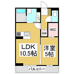 NoA`s Ark 1階1LDKの間取り