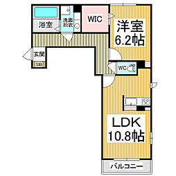 ベル・クレール 3階1LDKの間取り