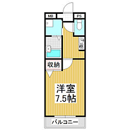 Ｆｏｒｂｉｔｅｚｚａ. Ｖｉｌｌａ 1階1Kの間取り