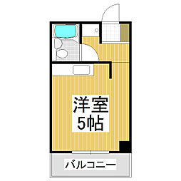 コーポラス八千代 1Kの間取図画像