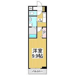 ル・リアン 1Kの間取図画像