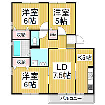 エクセレントガーデンＡＲＵＧＡ　Ａ棟  ｜ 長野県松本市並柳3丁目（賃貸アパート3LDK・2階・67.15㎡） その2