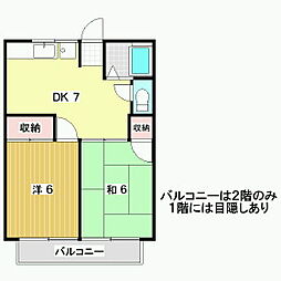 間取図画像 2DK