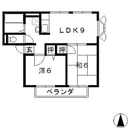 間取図画像 2LDK