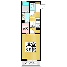 ヴィオコート　平田 1階1Kの間取り