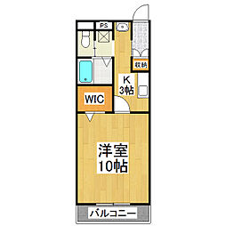 間取図画像 1K