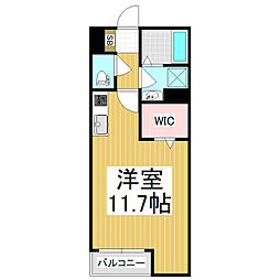REALECT平田 ワンルームの間取図画像