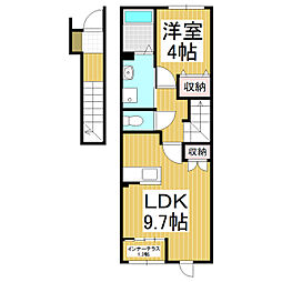 L.Calmia 1LDKの間取図画像
