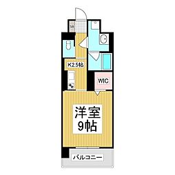 (仮)コンフォーティア広丘吉田III 1Kの間取図画像
