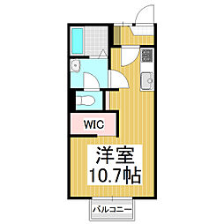 フレグランスステーションA ワンルームの間取図画像
