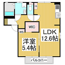 パラレルハウスA 1LDKの間取図画像