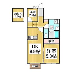 (仮)ベルリードヴィア 2SDKの間取図画像