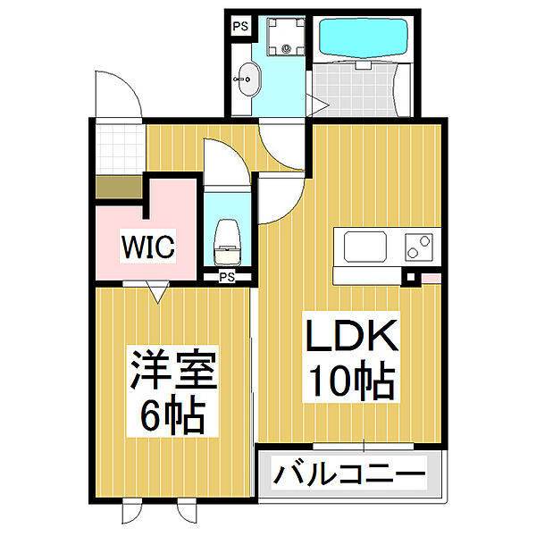 D-room鼎 ｜長野県飯田市鼎西鼎(賃貸アパート1LDK・2階・40.82㎡)の写真 その2