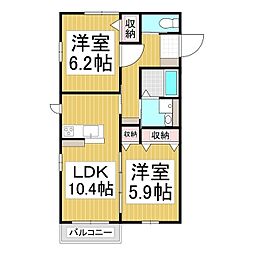 間取図画像 2LDK