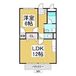間取図画像 1LDK