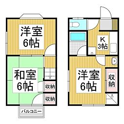 シーニックハイツささき 3Kの間取図画像